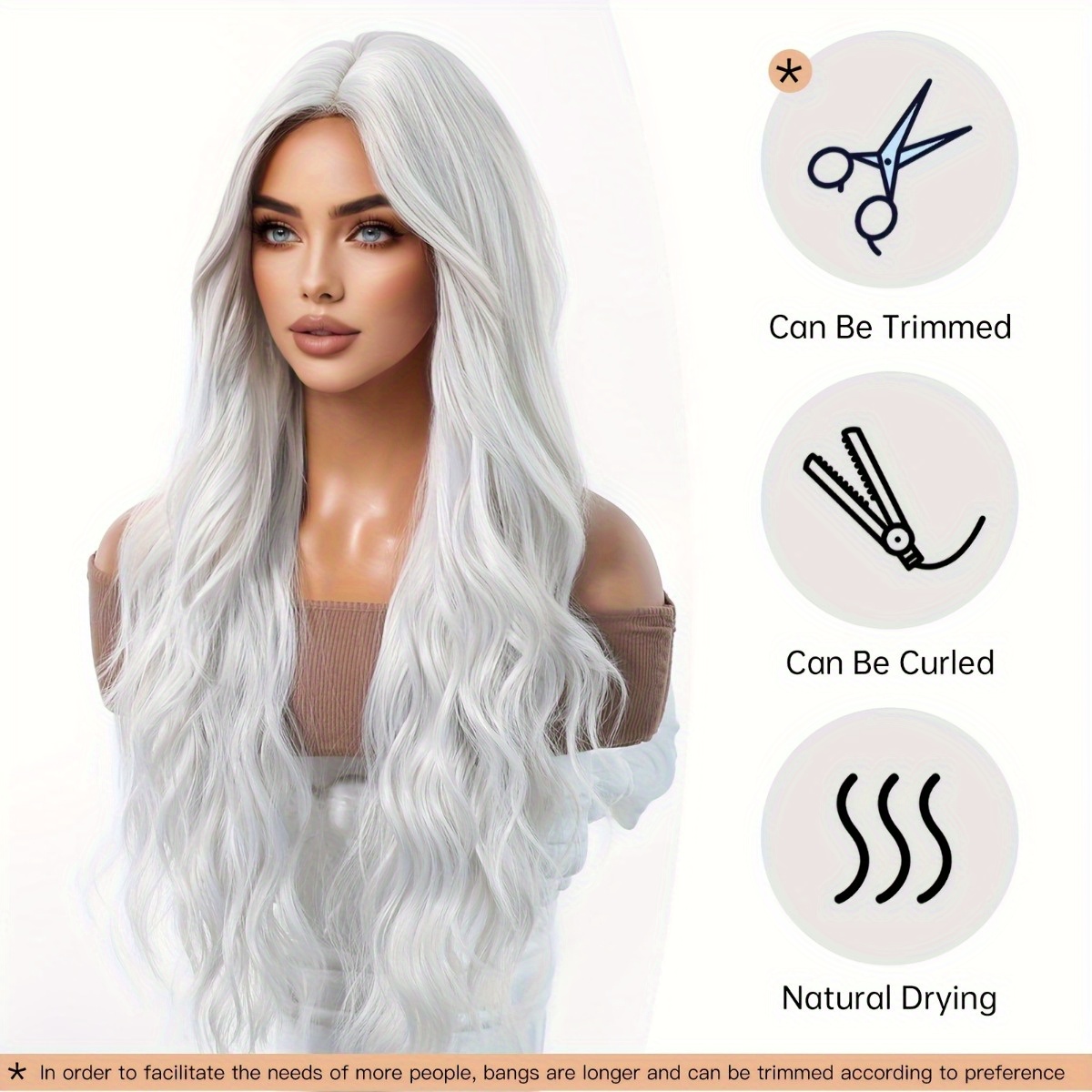 Hair Care For Wavy Hair - Peluca de fibra sintética de la