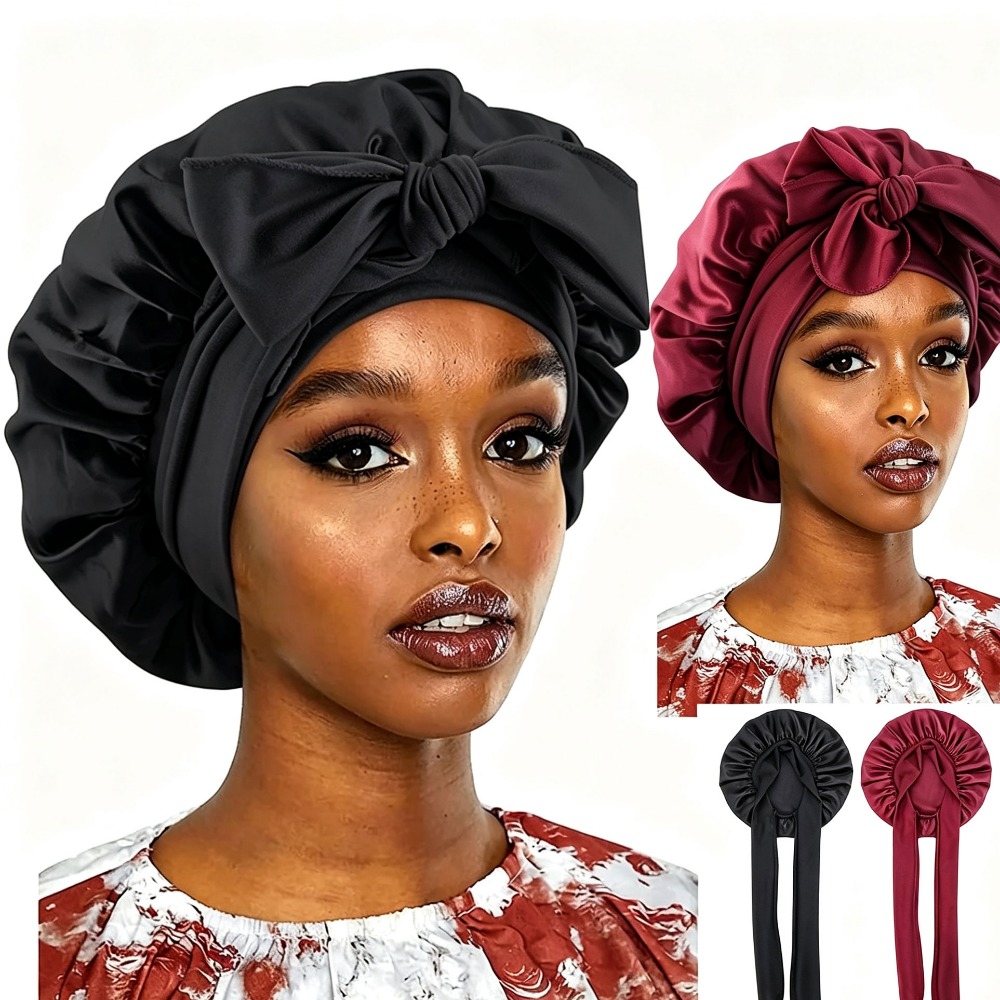Satin Hair Bonnet - Gorro de satén suave para el