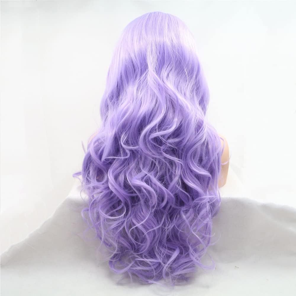Hair Care For Wavy Hair - Peluca de Cabello Largo Ondulado Morado