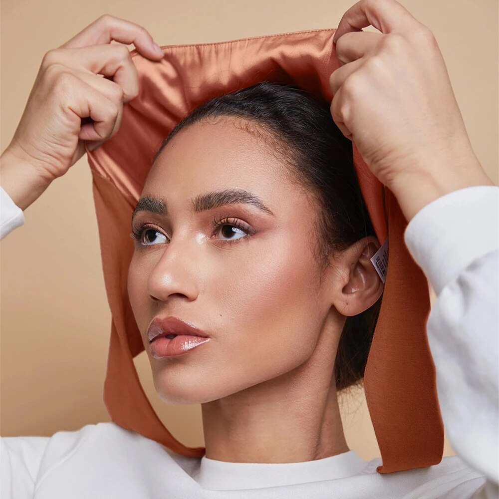 Satin Hair Bonnet - Gorro Hijab de satén Modal para