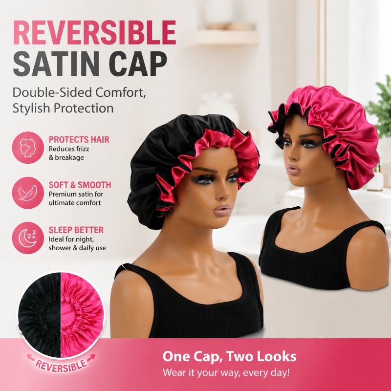 Gorro de Ducha Reversible de S - Satin Hair Bonnet reseña y precio