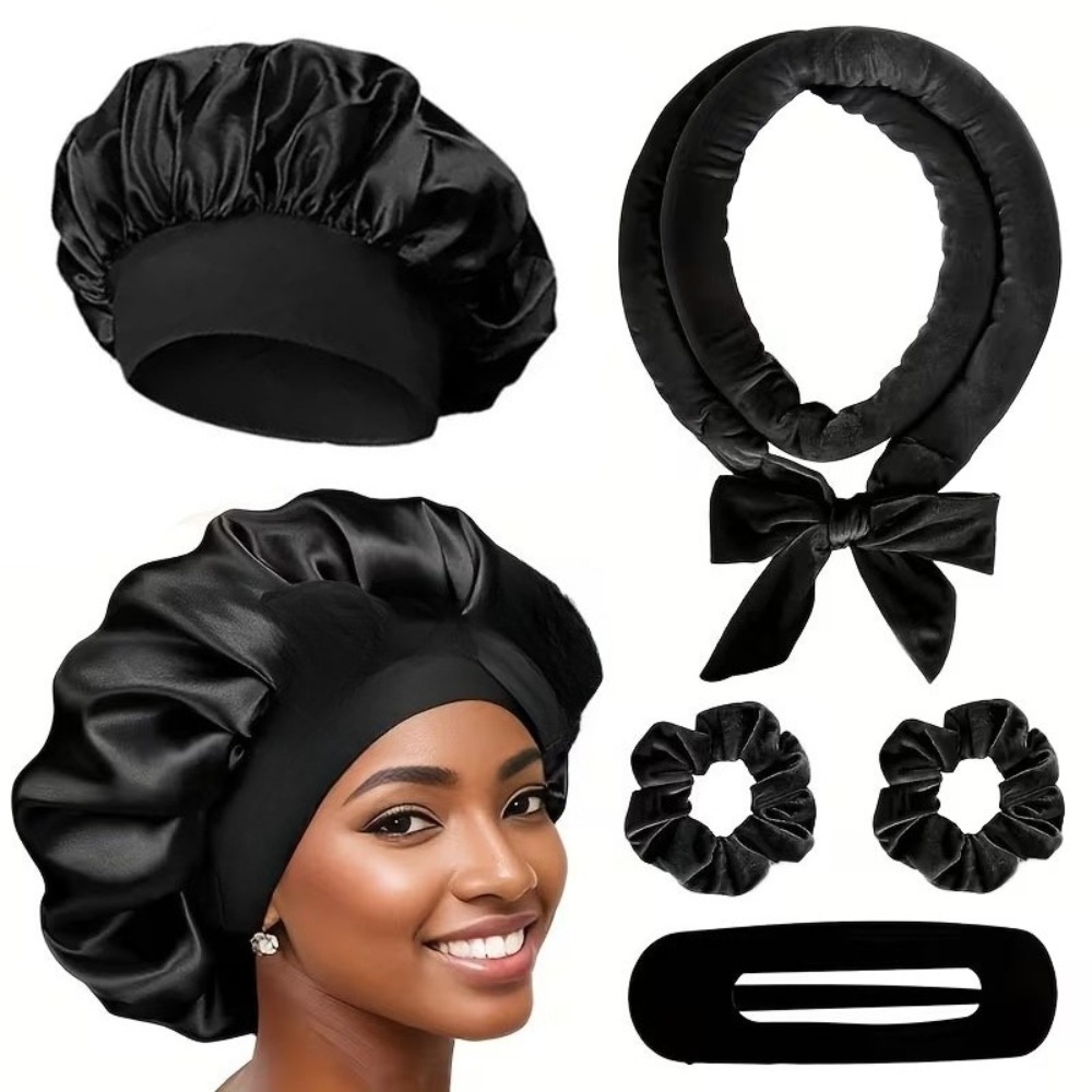 Set de rizadores de cabello si - Satin Hair Bonnet reseña y precio