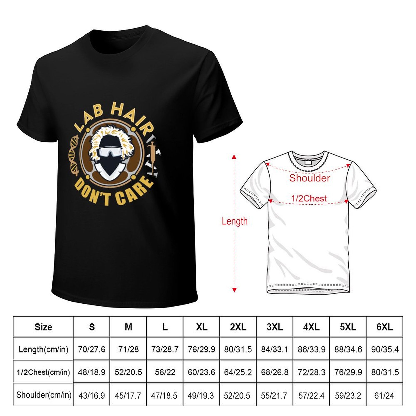 Camiseta de diseño divertido c - Hair Care Lab reseña y precio