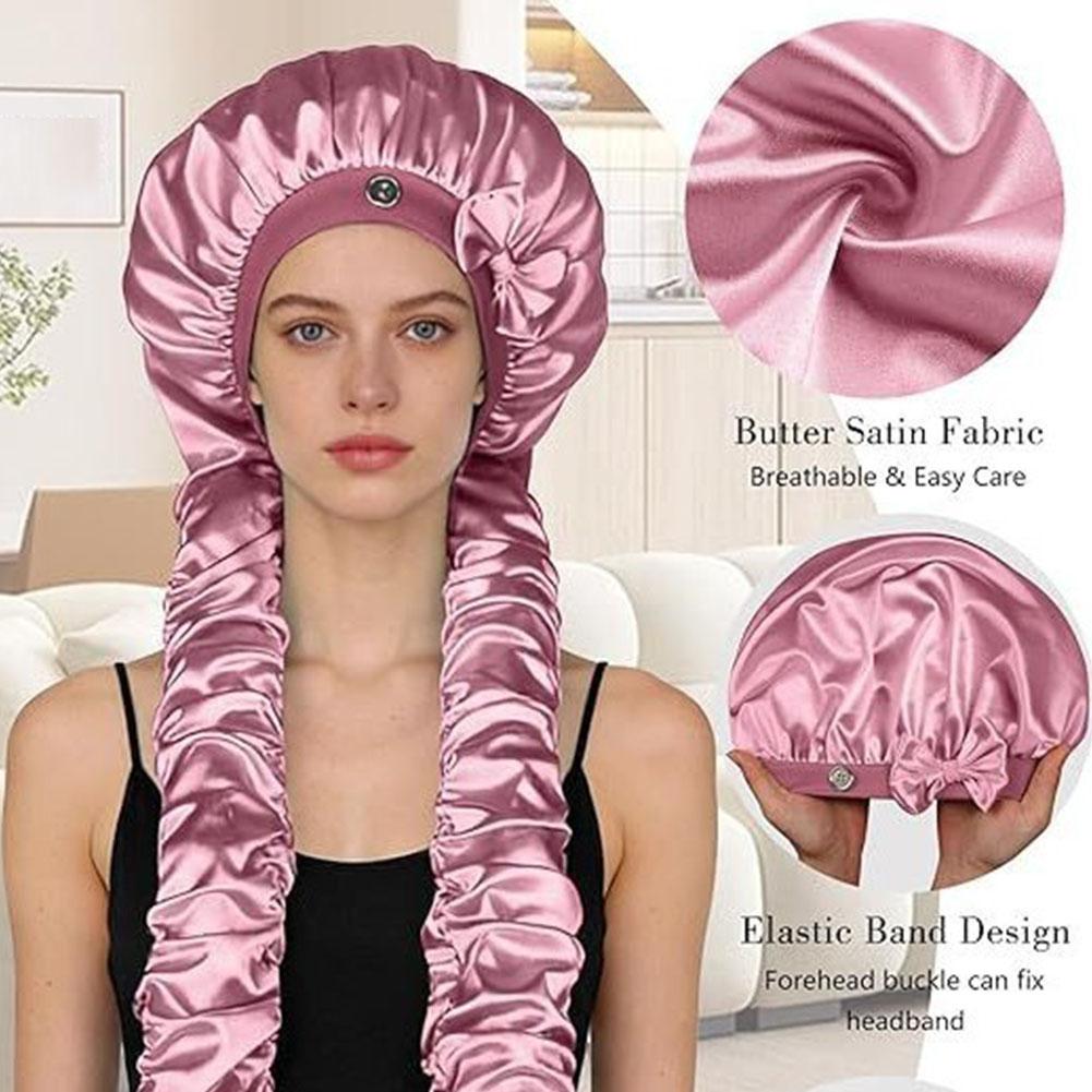 Gorro de satén para rizos sin  - Satin Hair Bonnet reseña y precio