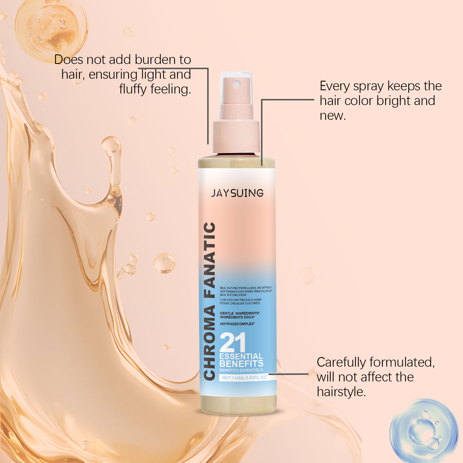 Spray hidratante para el trata - Hair Care Essence Oil Spray reseña y precio
