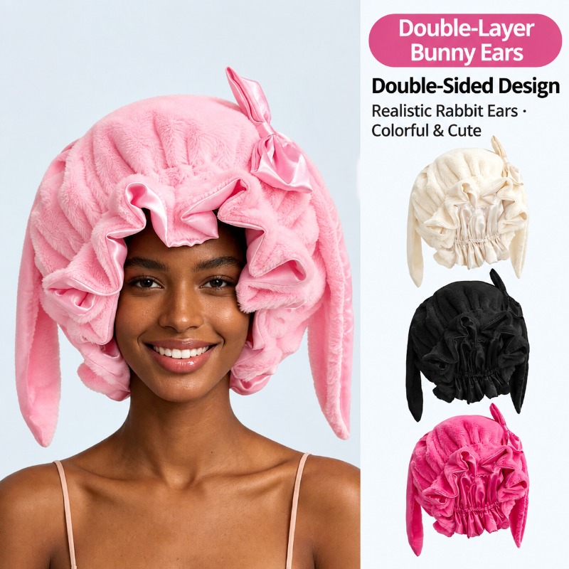 Gorro de doble capa con orejas - Satin Hair Bonnet reseña y precio