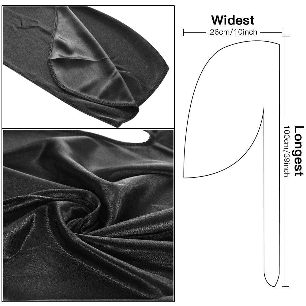 Durag Negro Satinado Sedoso co - Satin Hair Bonnet reseña y precio