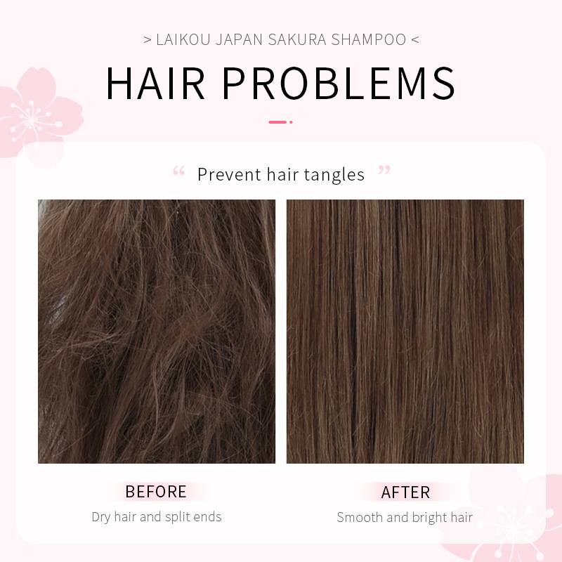 LAIKOU Japón Sakura champú rep - Hair Care In Japan reseña y precio