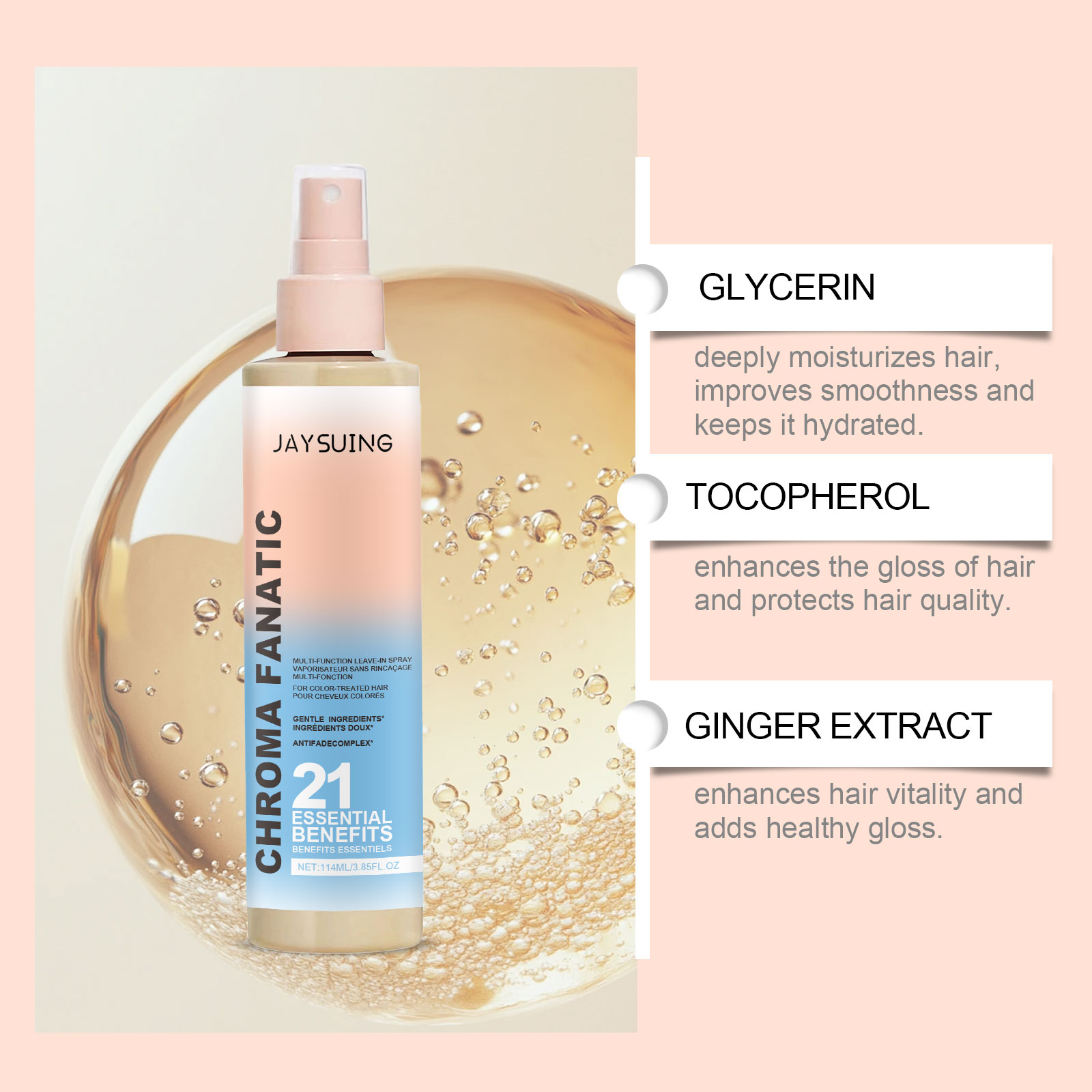 Spray hidratante para el trata - Hair Care Essence Oil Spray reseña y precio