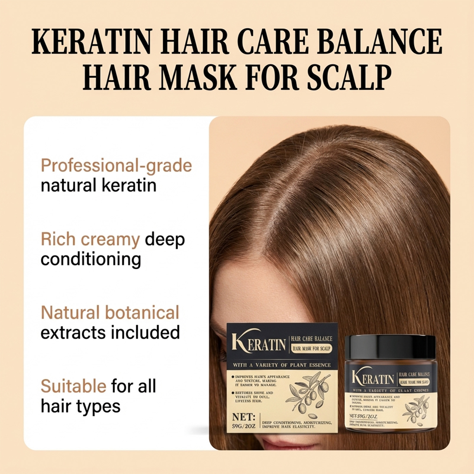Mascarilla Capilar de Queratin - Hair Care Keratin Treatment reseña y precio