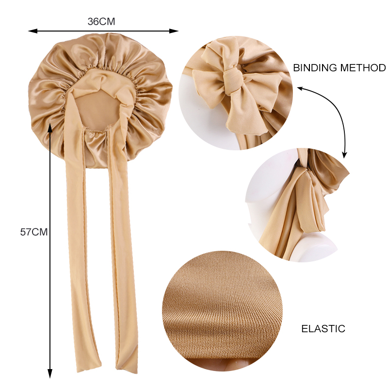 Nuevo gorro de satén para muje - Satin Hair Bonnet reseña y precio